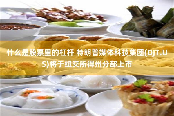 什么是股票里的杠杆 特朗普媒体科技集团(DJT.US)将于纽交所得州分部上市