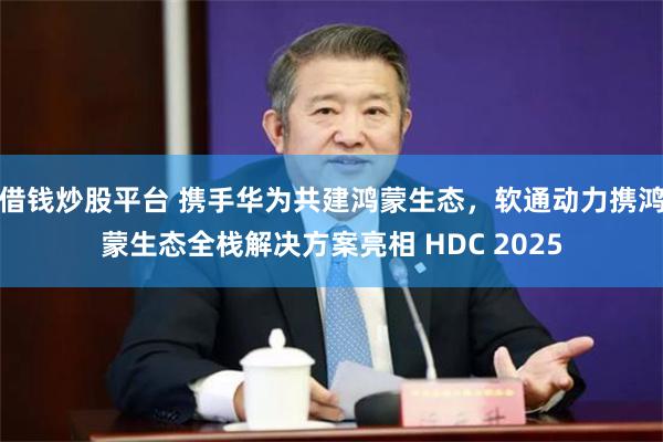 借钱炒股平台 携手华为共建鸿蒙生态，软通动力携鸿蒙生态全栈解决方案亮相 HDC 2025
