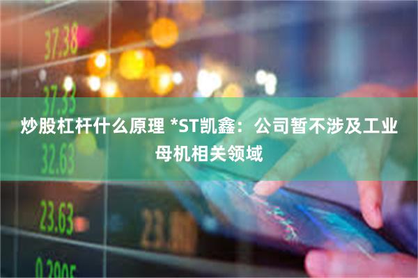 炒股杠杆什么原理 *ST凯鑫：公司暂不涉及工业母机相关领域