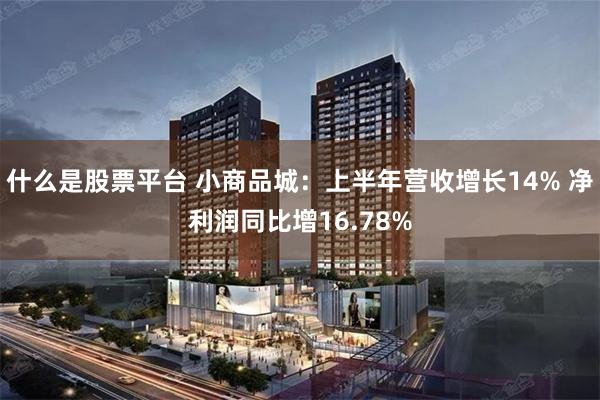 什么是股票平台 小商品城：上半年营收增长14% 净利润同比增16.78%